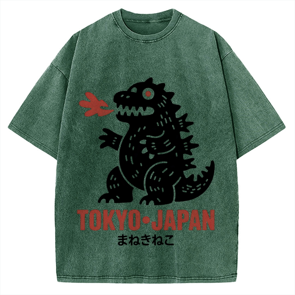 Japanese Lucky Monster Vintage Washed T-shirt