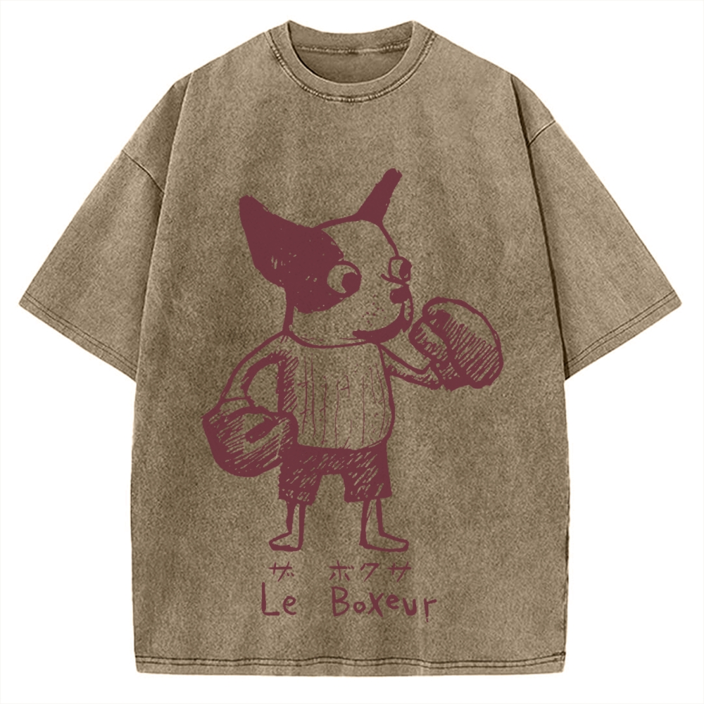 The Chihuahua Boxer Vintage Washed T-shirt