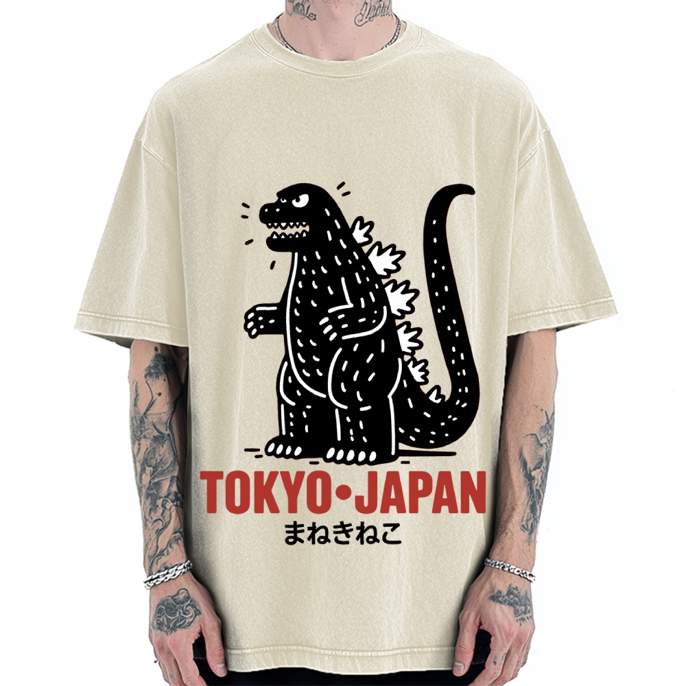 Lucky Monster Tokyo Japan Vintage Washed T-shirt