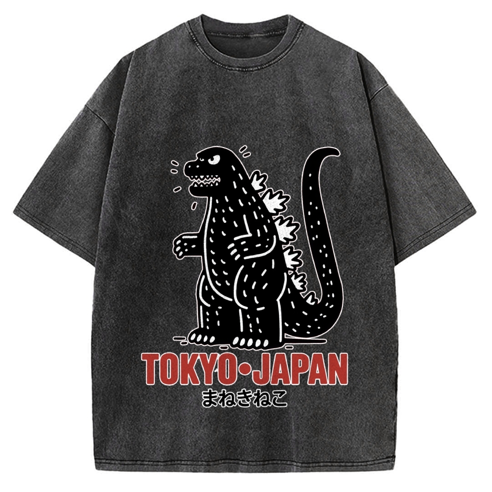 Lucky Monster Tokyo Japan Vintage Washed T-shirt