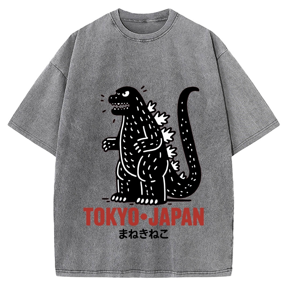 Lucky Monster Tokyo Japan Vintage Washed T-shirt