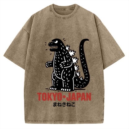 Lucky Monster Tokyo Japan Vintage Washed T-shirt