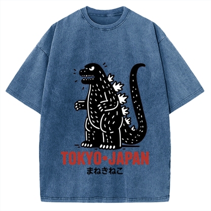 Lucky Monster Tokyo Japan Vintage Washed T-shirt