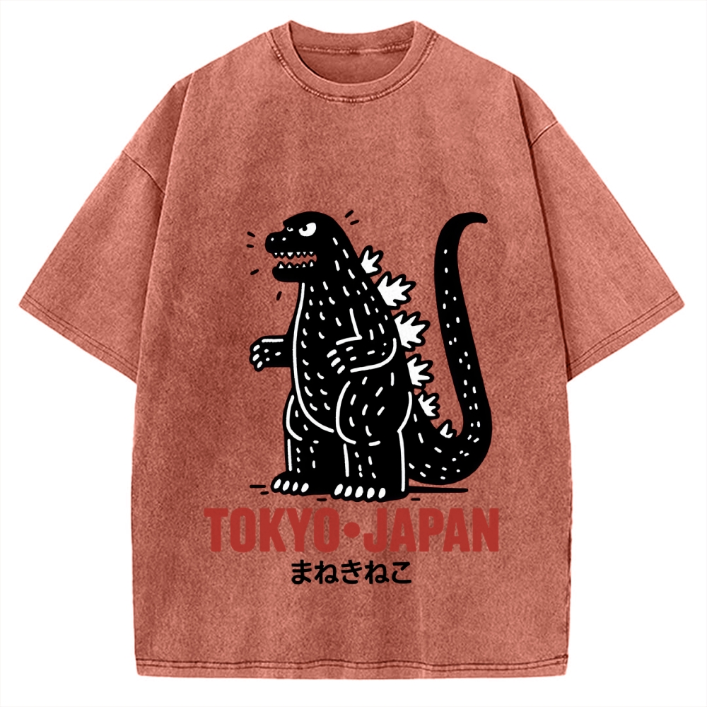 Lucky Monster Tokyo Japan Vintage Washed T-shirt