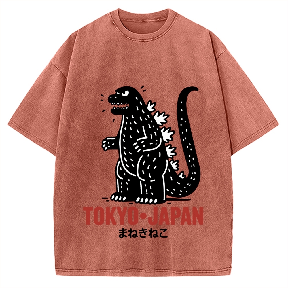 Lucky Monster Tokyo Japan Vintage Washed T-shirt