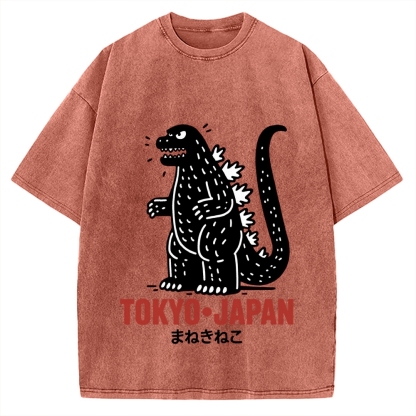 Lucky Monster Tokyo Japan Vintage Washed T-shirt