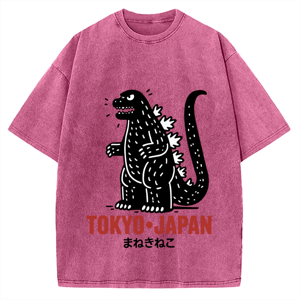 Lucky Monster Tokyo Japan Vintage Washed T-shirt
