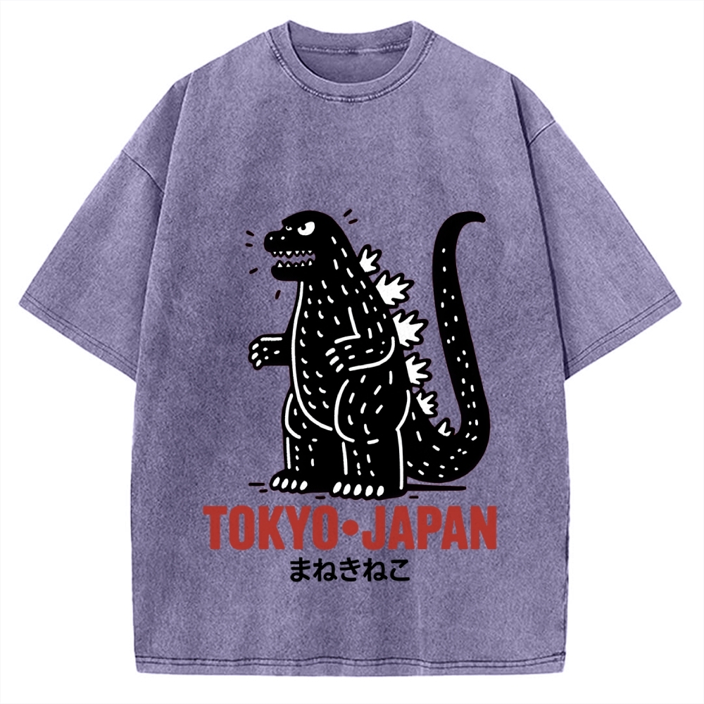 Lucky Monster Tokyo Japan Vintage Washed T-shirt
