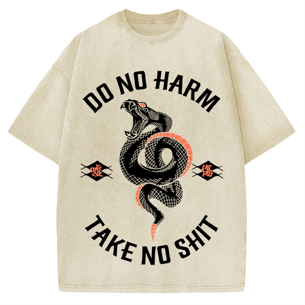 Do No Harm Take No Shit Shake Vintage Washed T-shirt