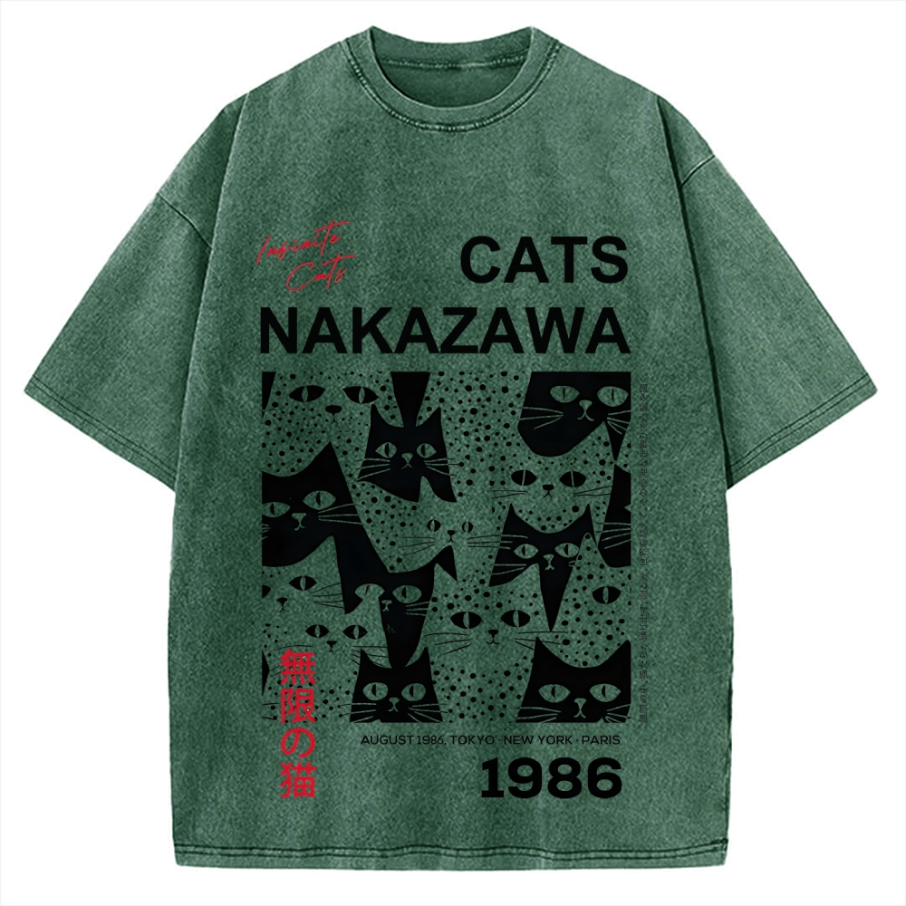 Infinite Cats Vintage Washed T-shirt