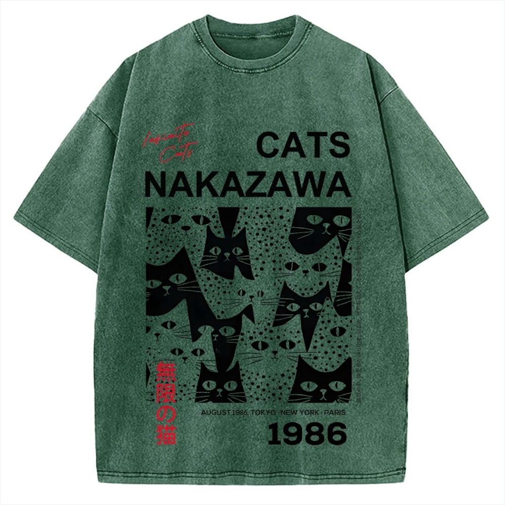 Infinite Cats Vintage Washed T-shirt