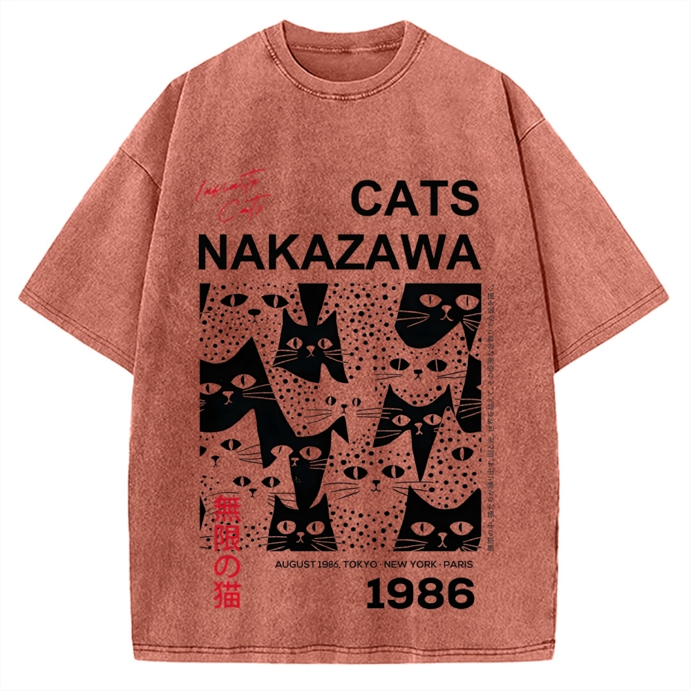 Infinite Cats Vintage Washed T-shirt