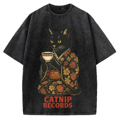 Catnip Records Vintage Washed T-shirt
