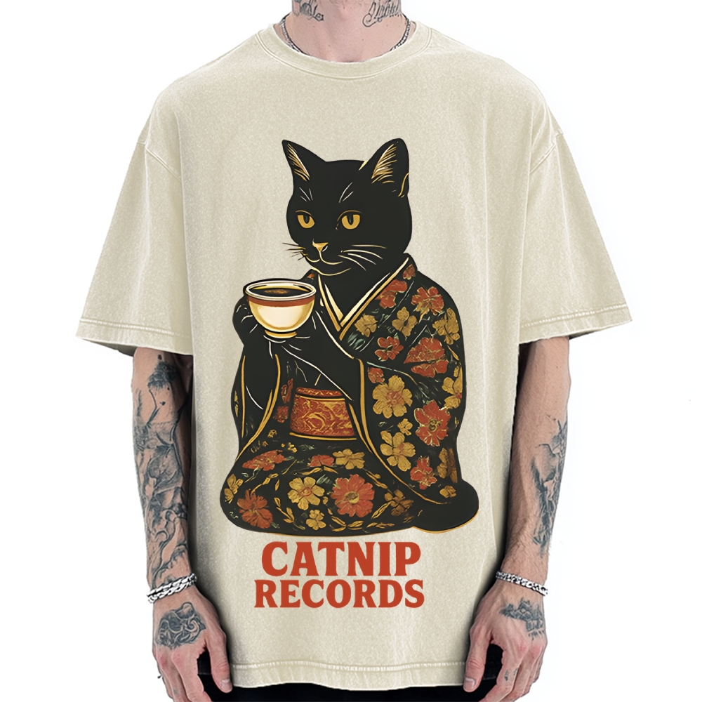 Catnip Records Vintage Washed T-shirt