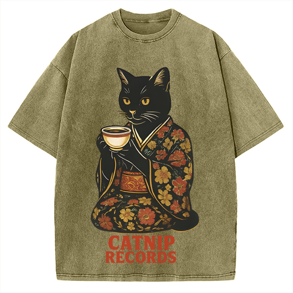 Catnip Records Vintage Washed T-shirt