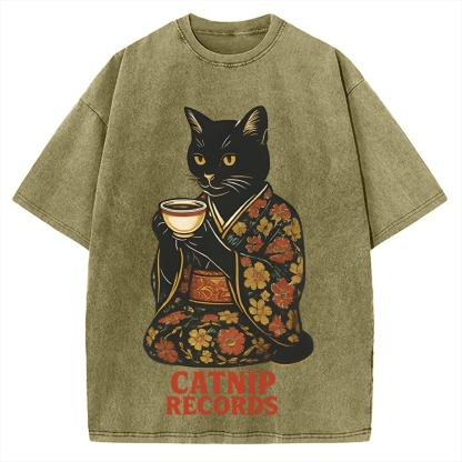 Catnip Records Vintage Washed T-shirt