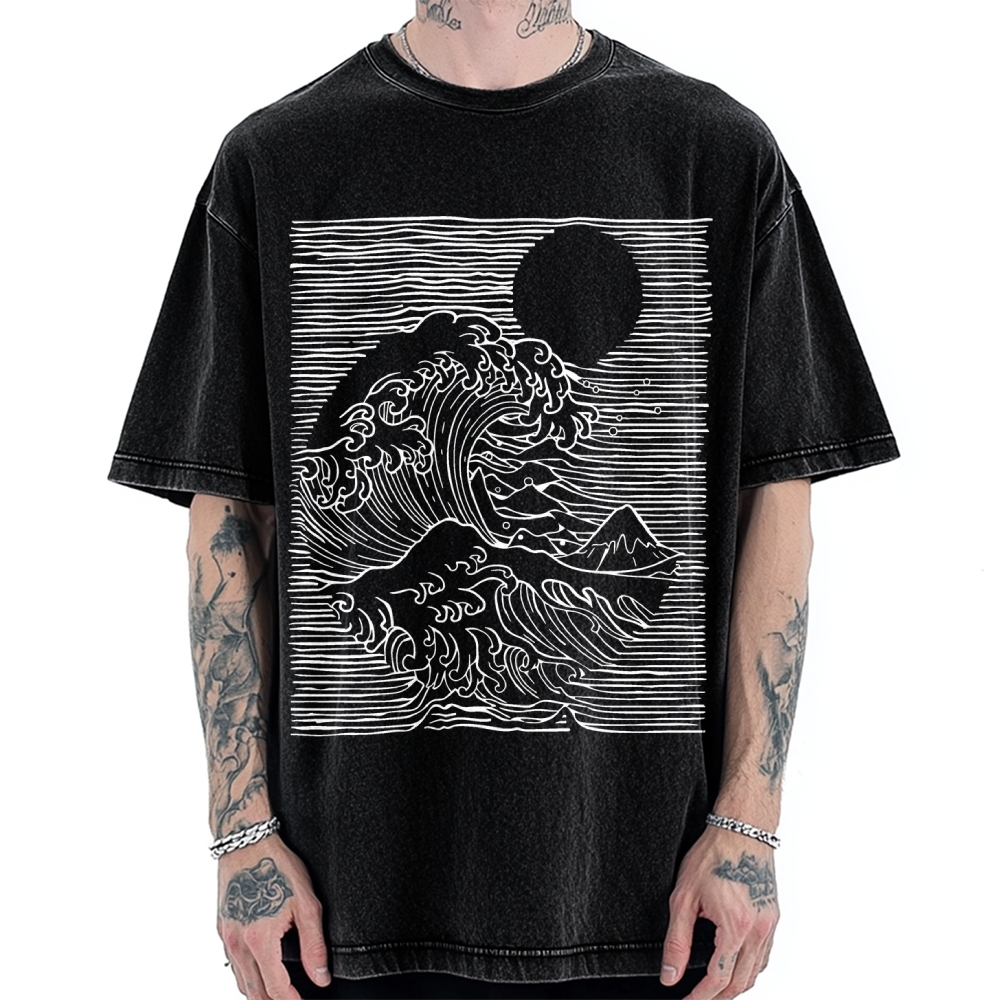 Kanagawa Division Vintage Washed T-shirt