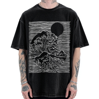 Kanagawa Division Vintage Washed T-shirt