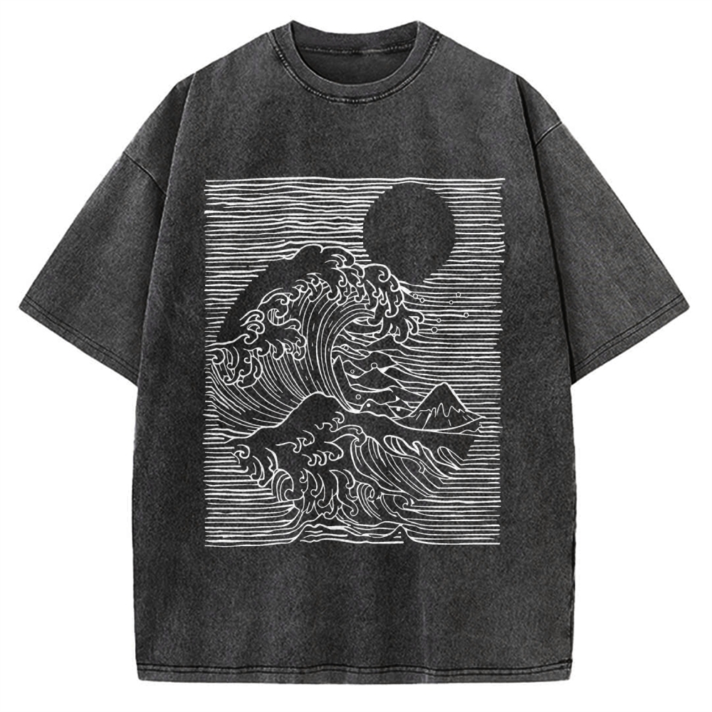 Kanagawa Division Vintage Washed T-shirt