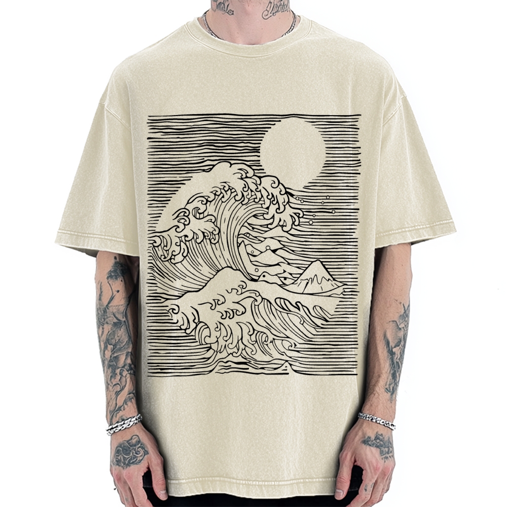 Kanagawa Division Vintage Washed T-shirt