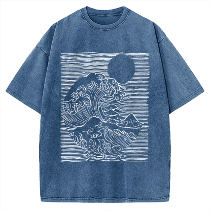 Kanagawa Division Vintage Washed T-shirt