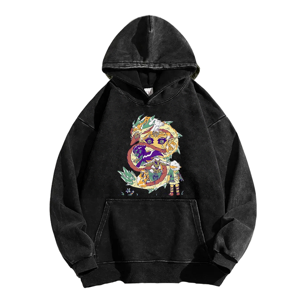 Hyrule Dragon Vintage Washed Hoodie