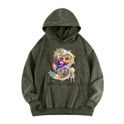 Hyrule Dragon Vintage Washed Hoodie
