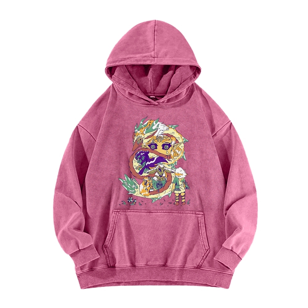 Hyrule Dragon Vintage Washed Hoodie