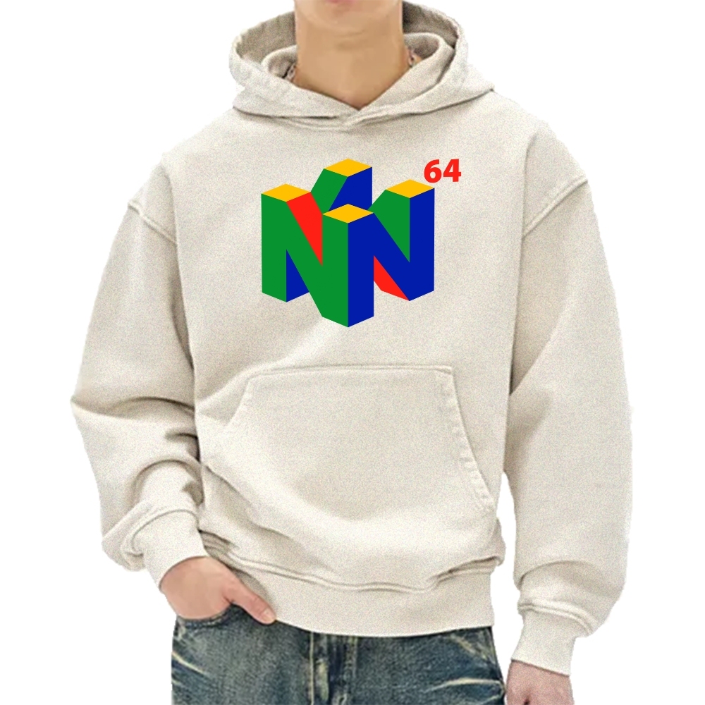N64 Japanese Entertainment System Vintage Washed Hoodie