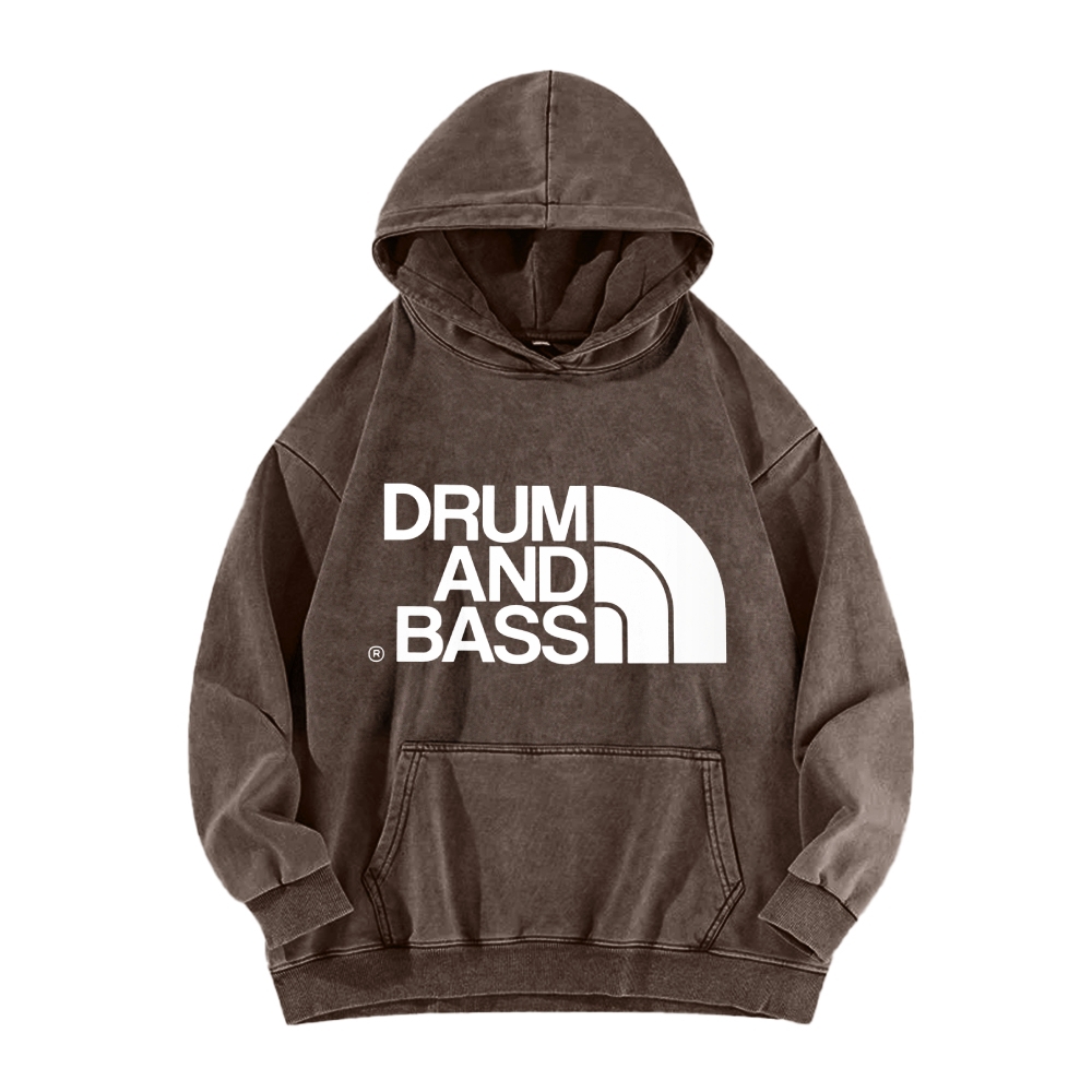 Tokyo-Assassin Drum And Bass Vintage Washed Hoodie