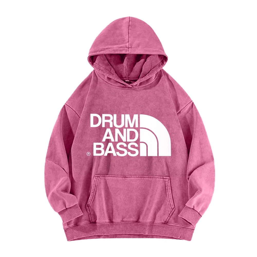 Tokyo-Assassin Drum And Bass Vintage Washed Hoodie