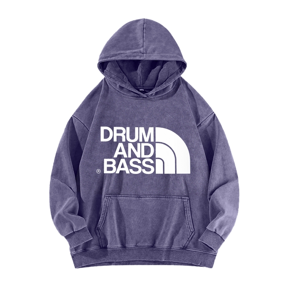 Tokyo-Assassin Drum And Bass Vintage Washed Hoodie