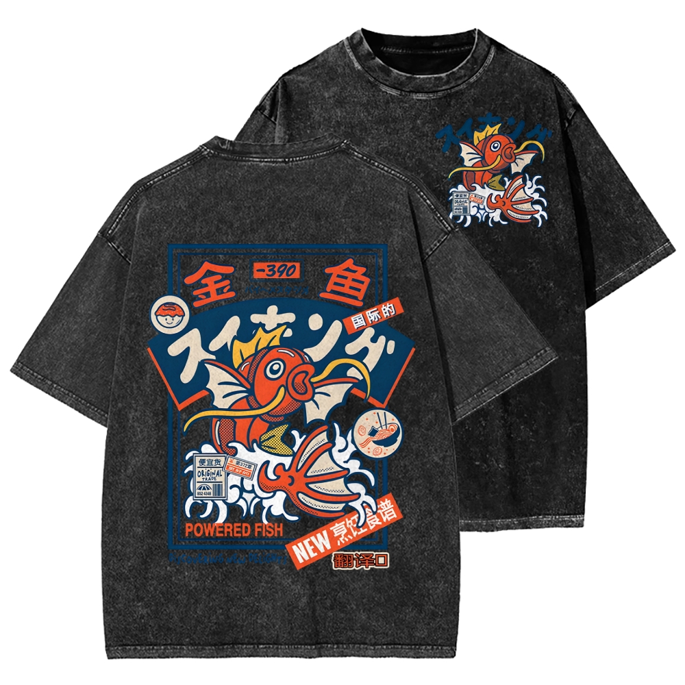 KOIAI/Tシャツ Koi King Front And Back Printing Washed T-shirt – Tokyo-Assassin