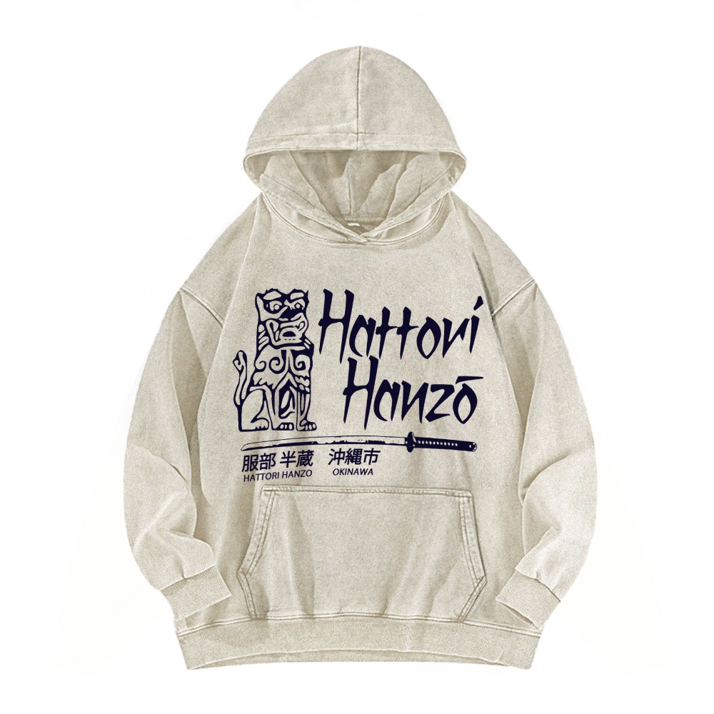 Hattori Hanzo Okinawa Vintage Washed Hoodie