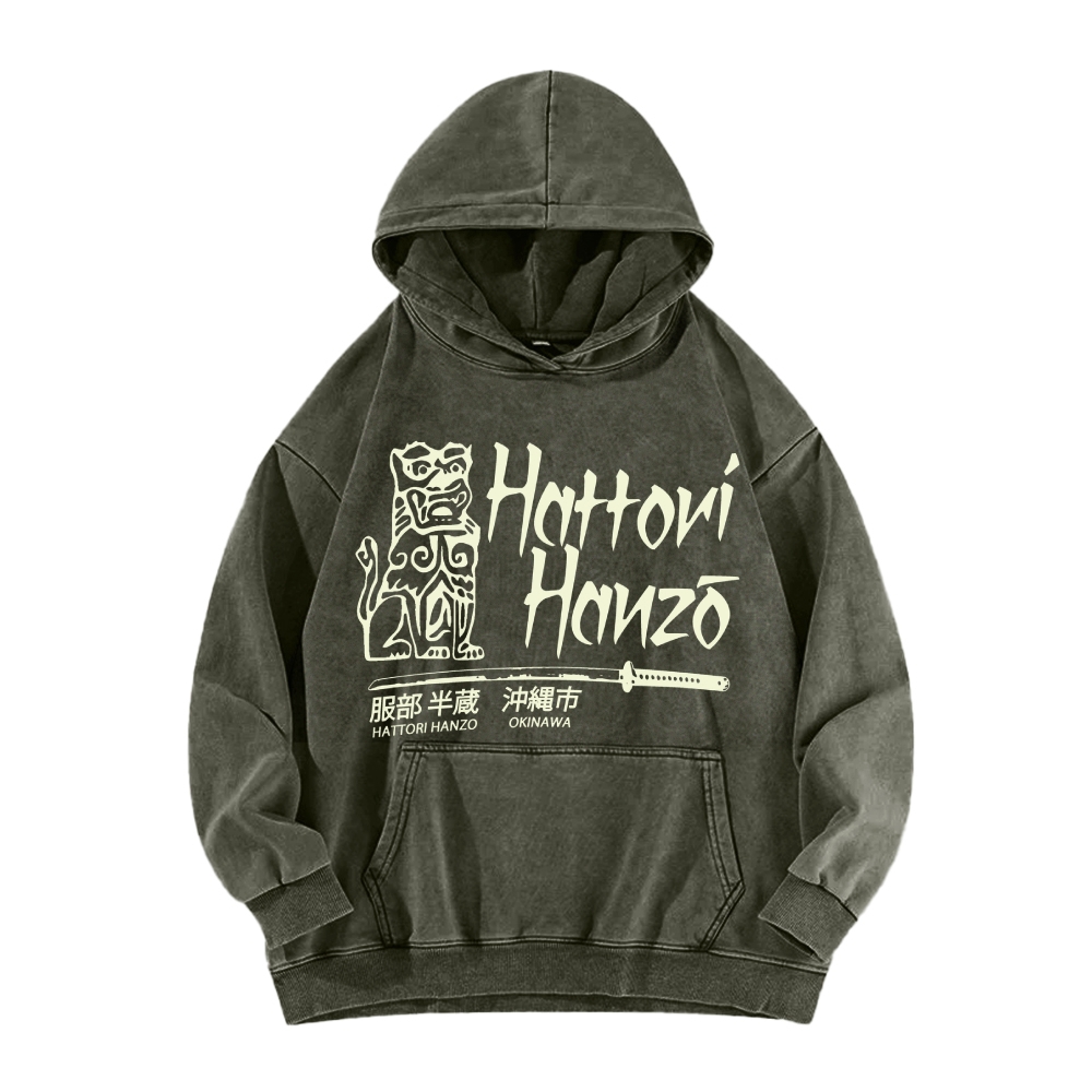 Hattori Hanzo Okinawa Vintage Washed Hoodie