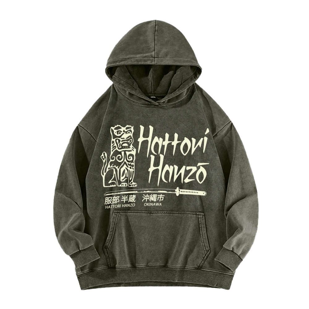Hattori Hanzo Okinawa Vintage Washed Hoodie