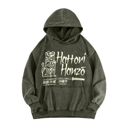 Hattori Hanzo Okinawa Vintage Washed Hoodie