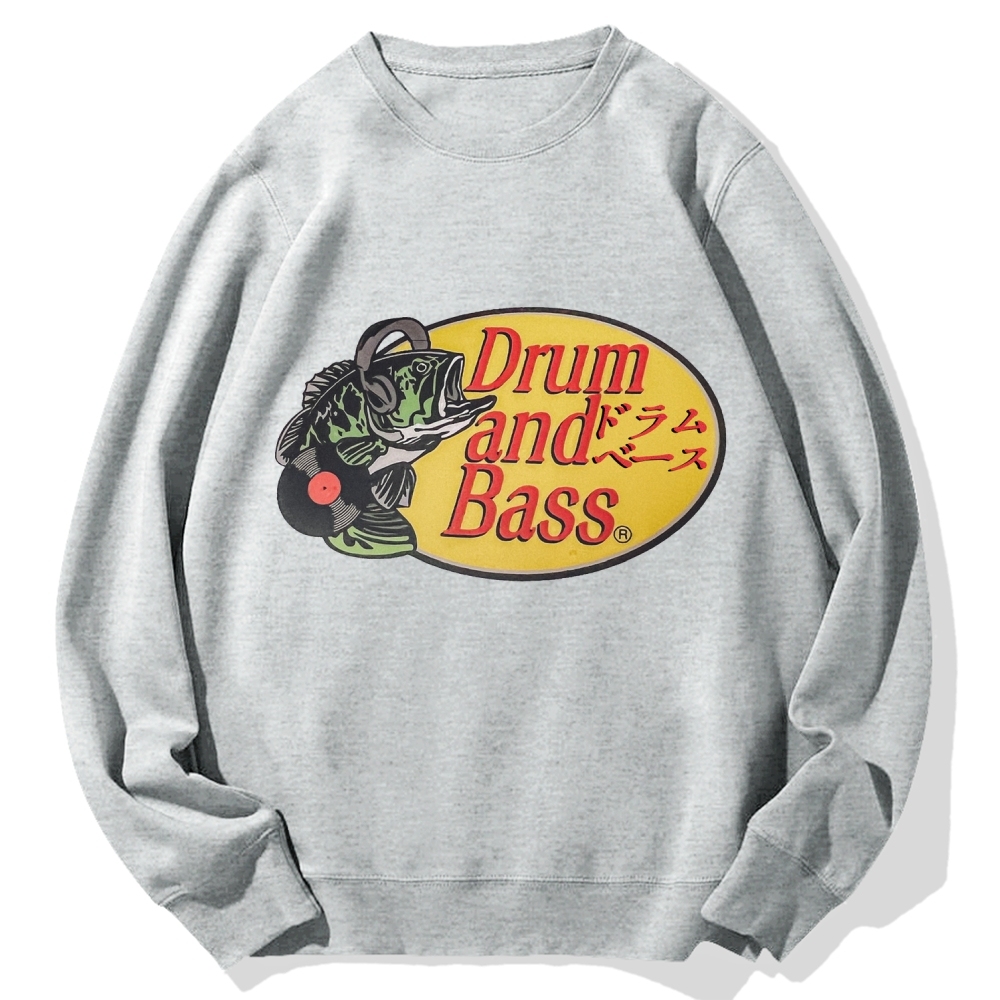 Drum And Bass DJ Fish Cotton Sweatshirt