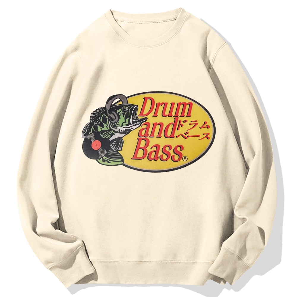 Drum And Bass DJ Fish Cotton Sweatshirt