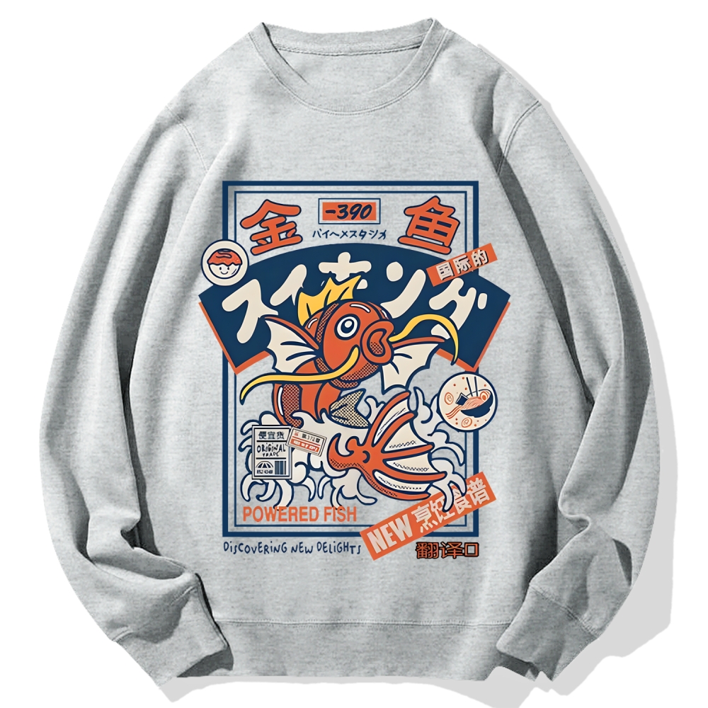 Powered Fish Cotton Sweatshirt