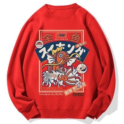 Powered Fish Cotton Sweatshirt