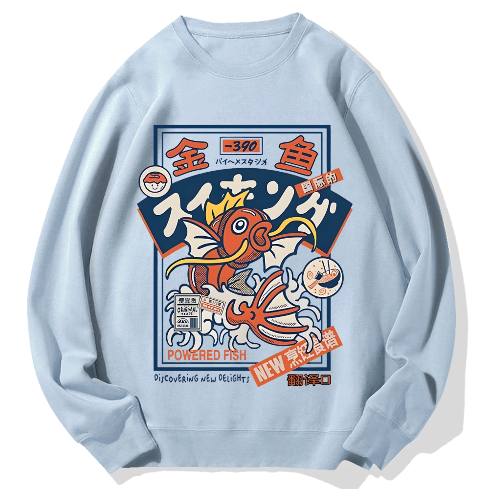 Powered Fish Cotton Sweatshirt