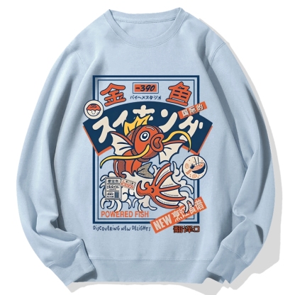 Powered Fish Cotton Sweatshirt