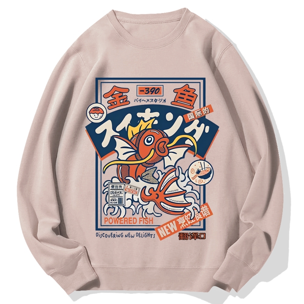 Powered Fish Cotton Sweatshirt