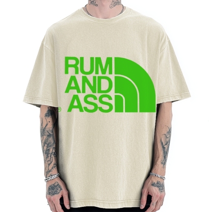 Rum And Ass Vintage Washed T-shirt