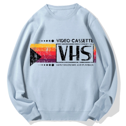 Japanese VHS Video Cassette Cotton Sweatshirt