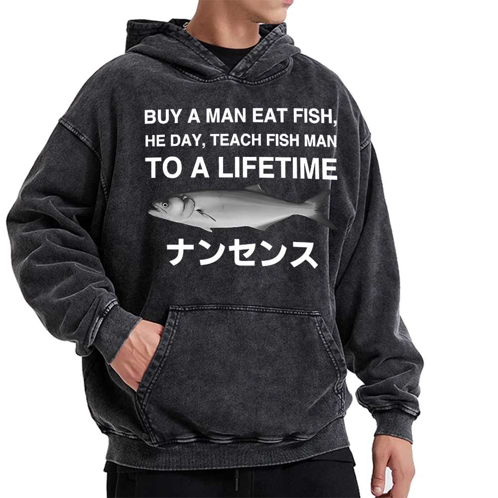 Tokyo-Assassin Funny To A Lifetime Vintage Washed Hoodie