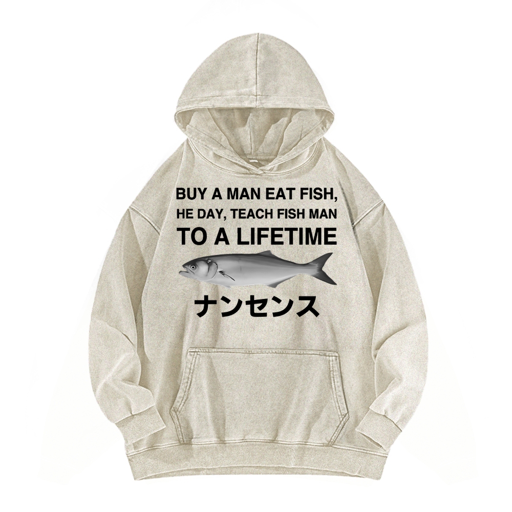 Tokyo-Assassin Funny To A Lifetime Vintage Washed Hoodie