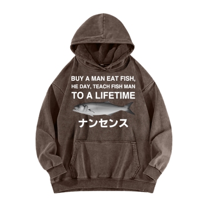 Tokyo-Assassin Funny To A Lifetime Vintage Washed Hoodie