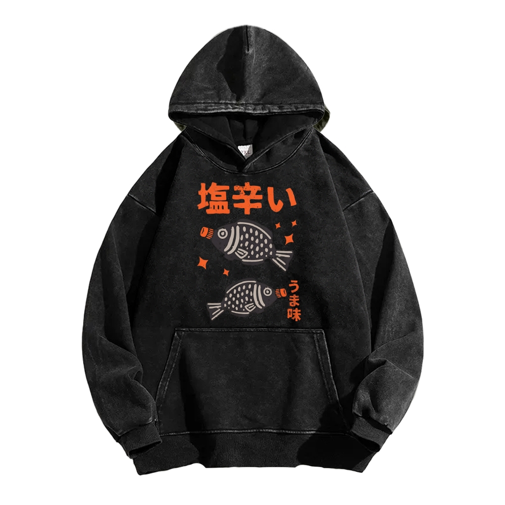Salty fish sauce Vintage Washed Hoodie